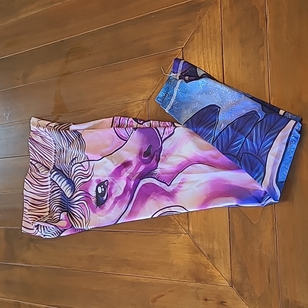 Arthletic Unicorn tights size small